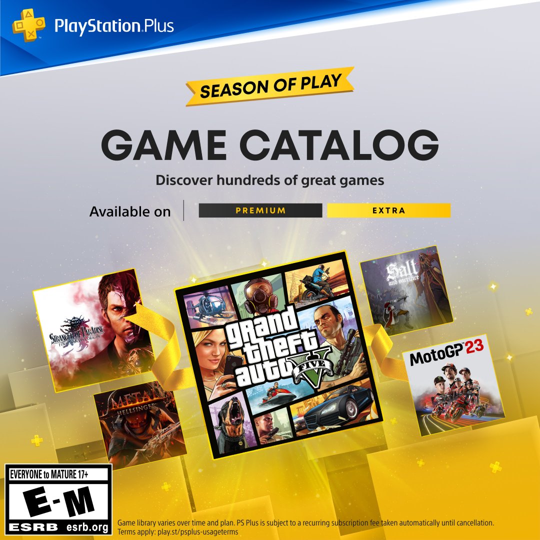 GTA V Free for PlayStation Plus Extra & Premium Subscribers through Game  Catalog Starting December 19