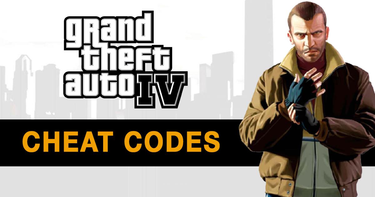 werkwoord Piket Vrijwillig GTA 4 Cheats Full List: All Cheat Codes for Xbox 360, PS3 & PC
