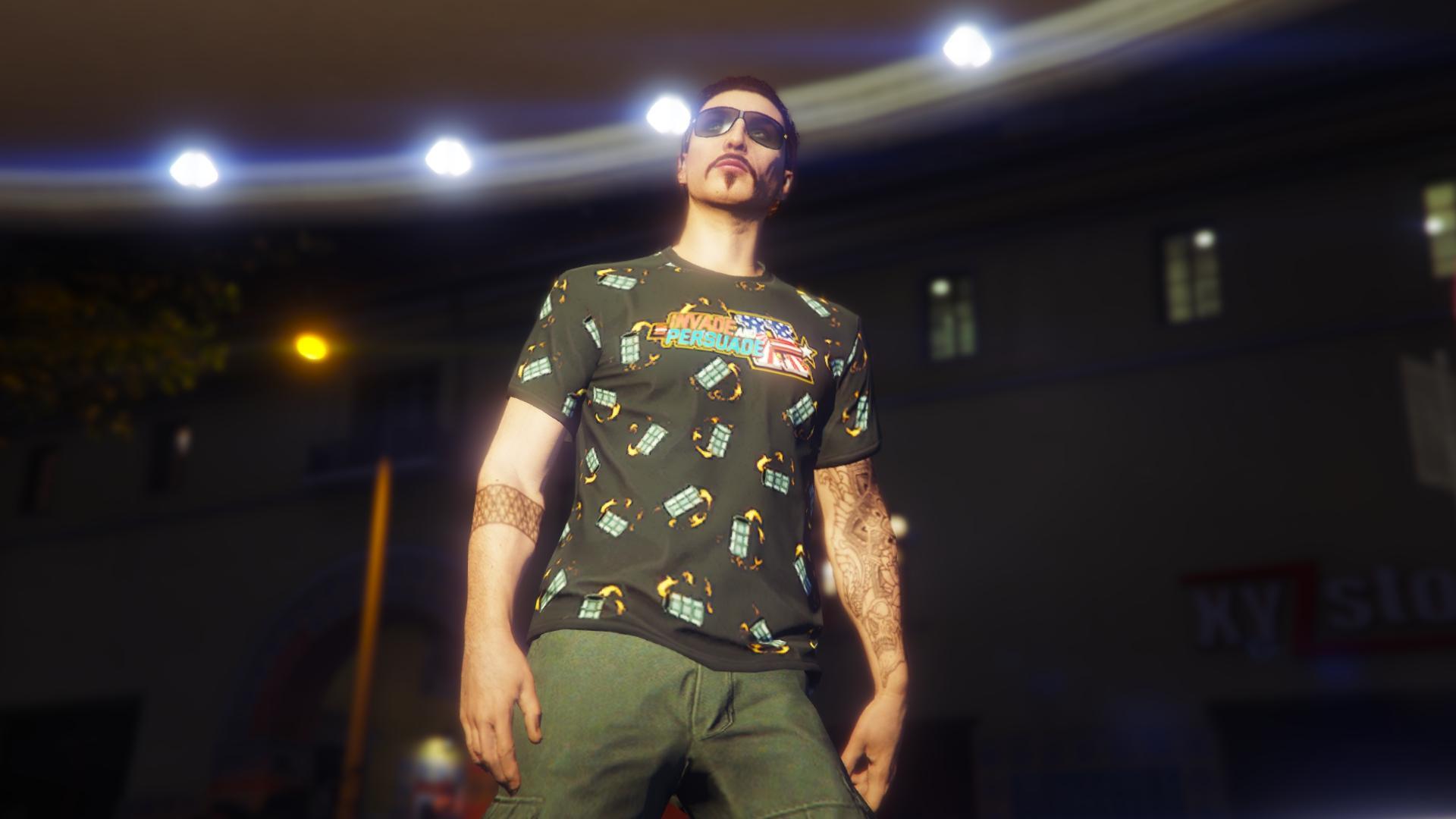 gta online invade and persuade barrels tee