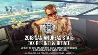 The 2018 San Andreas State Tax Refund and Rebate in GTA Online