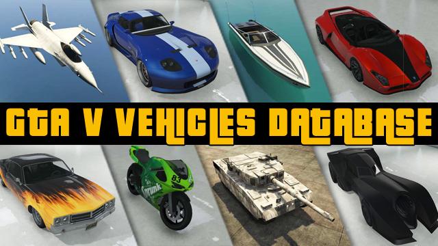 Gta 5 Gta Online Vehicles Database Stats All Cars Bikes Aircrafts Boats Grand Theft Auto V