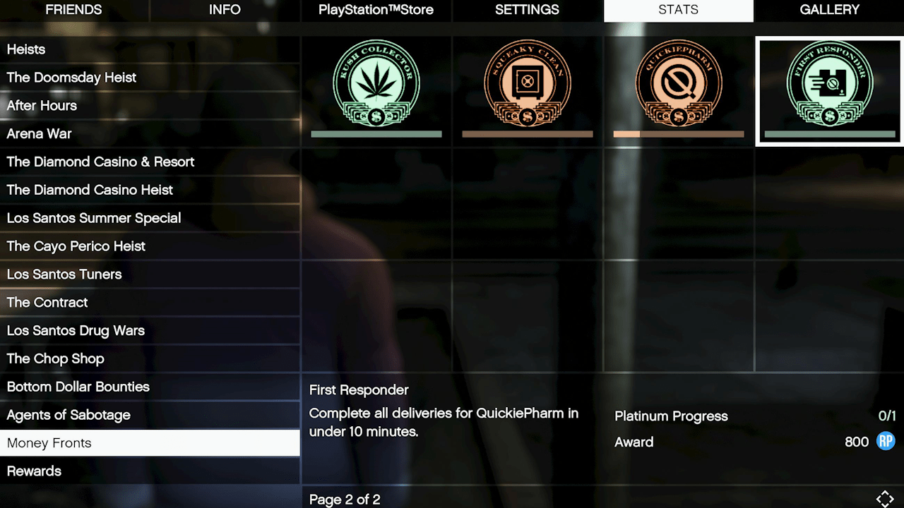 gta online money fronts awards