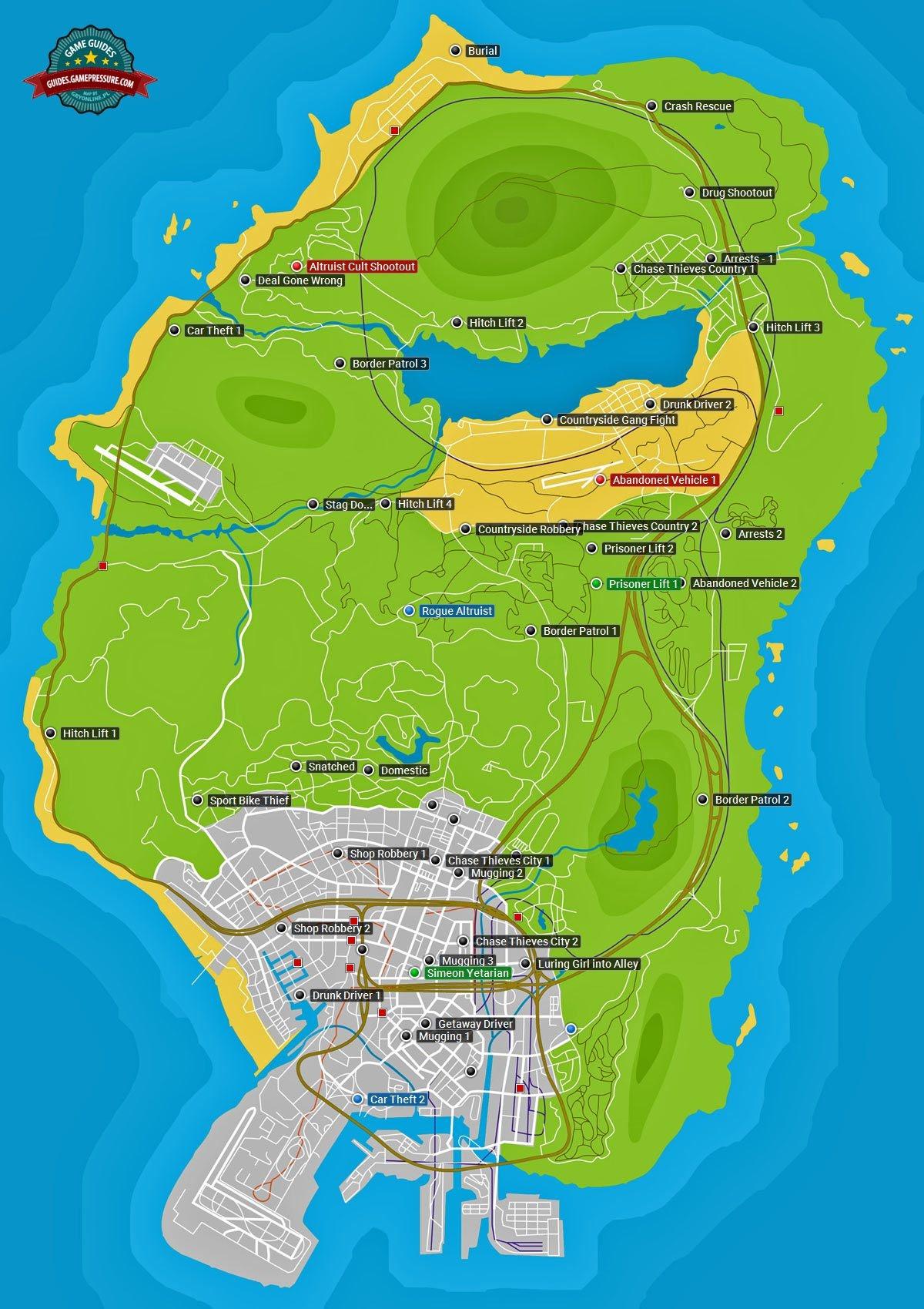 GTA 5 - LOS SANTOS MAP ANALYSIS 