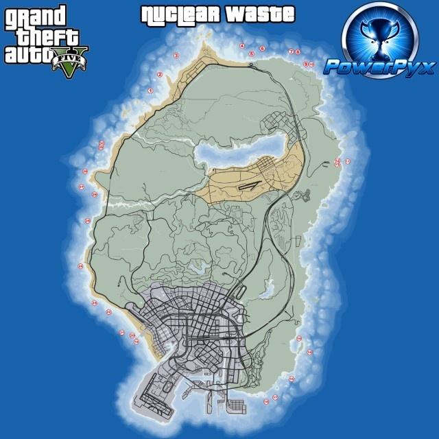 gta 5 nuclear waste map locations