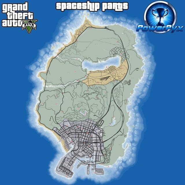 gta 5 spaceship parts map locations