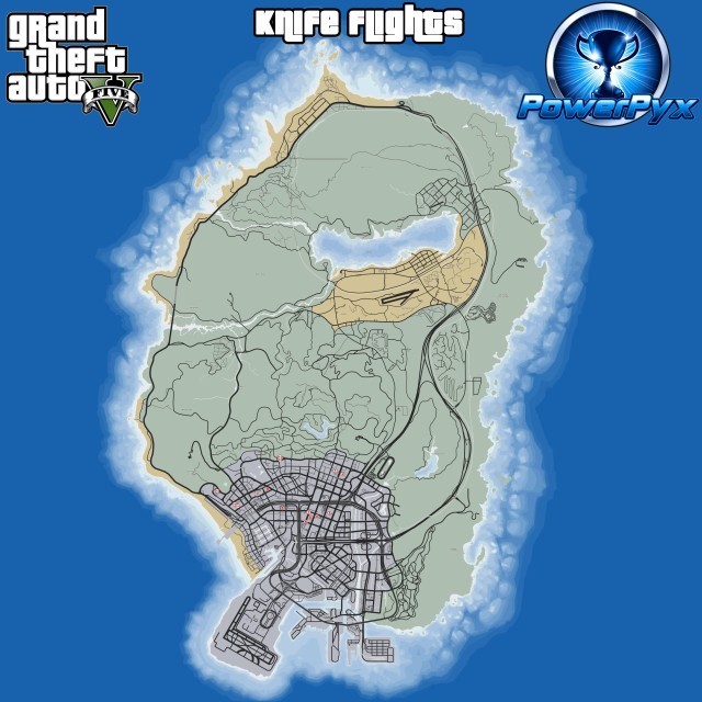 gta 5 knife flights map locations