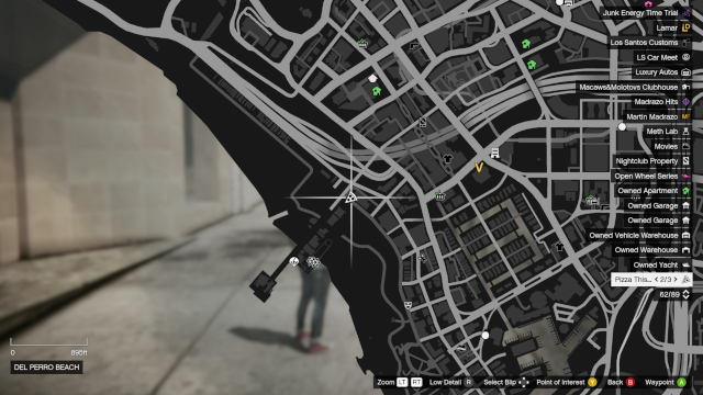 GTA Online Pizza This Map 2 Del Perro Beach