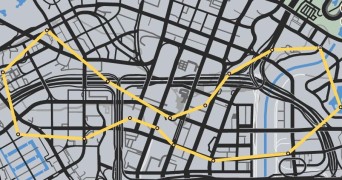 Air Race: Downtown, Downtown Map