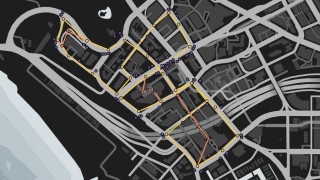Street Race - Beachfront Runner Map