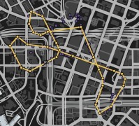 Stunt Race - Downtown Loop Map