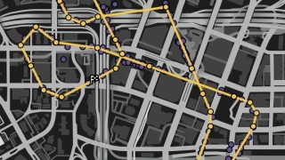 Stunt Race - Downtown Loop Map