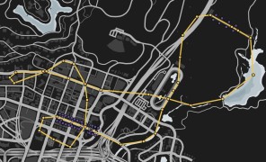 Special Vehicle Race: Thruster - Vinewood Air Tours Map