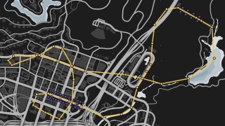 Special Vehicle Race: Thruster - Vinewood Air Tours Map