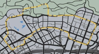 Land Race: Vinewood Tours Map