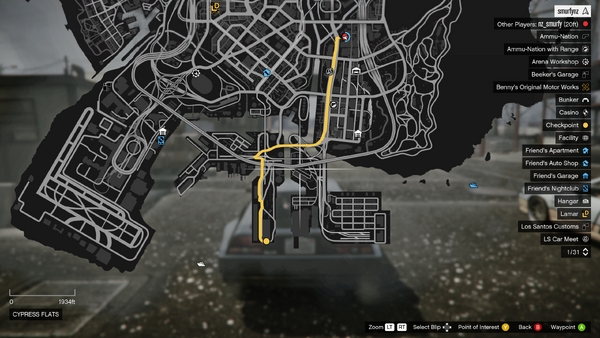 Sprint Race: Elysian Island GTA Online Race
