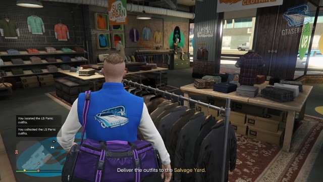 Task: LS Panic Outfits GTA Online Salvage Yard Mission