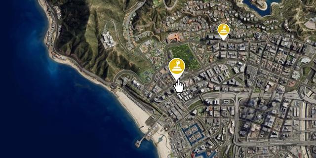 on the map gta v maze