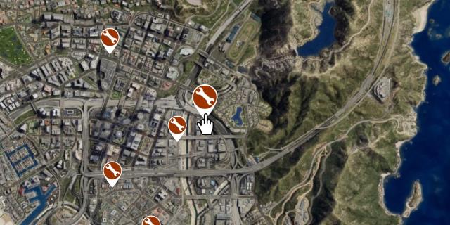 La Mesa Auto Shop - Map Location in GTA Online