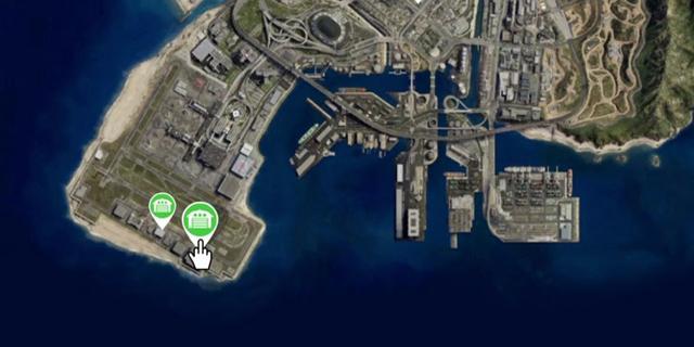 LSIA Hangar 1 - Map Location in GTA Online