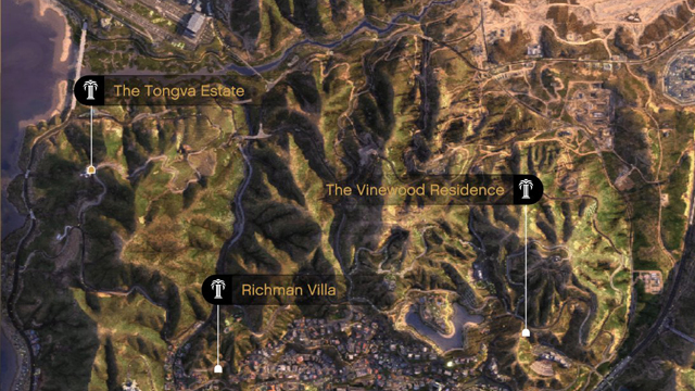 The Tongva Estate (Devin Weston's Mansion) - Map Location in GTA Online The Tongva Estate (Devin Weston's Mansion) - Map Location in GTA Online