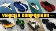 Vehicles Comparison - GTA 5 & GTA Online