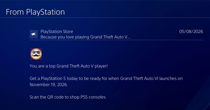 gta 6 ps5 marketing message