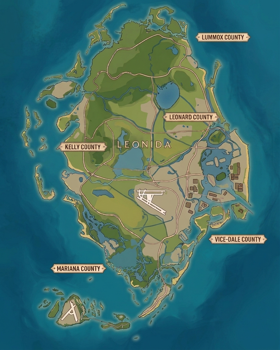gta 6 map full leonida map leaked gemini recreated