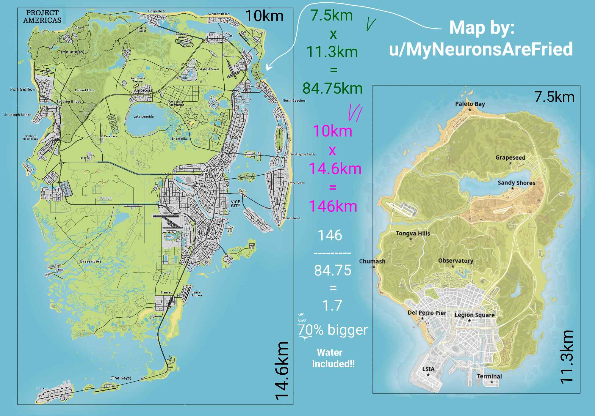 GTA Vice City map vs GTA 6 map: Everything known so far from leaks and  trailer