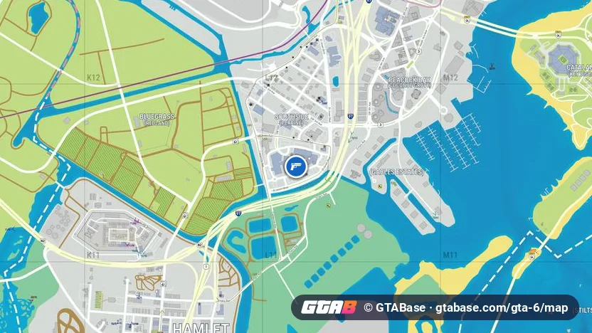 Phil's Ammu-Nation location on the GTA 6 map