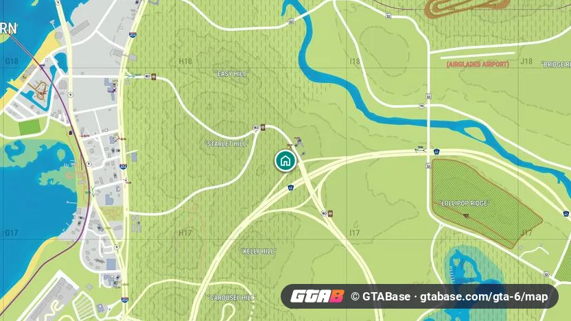 Starlet Motel location on the GTA 6 map