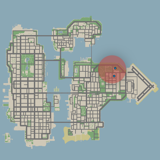 GTA: Chinatown Wars drug dealing turf of the Angels of Death gang