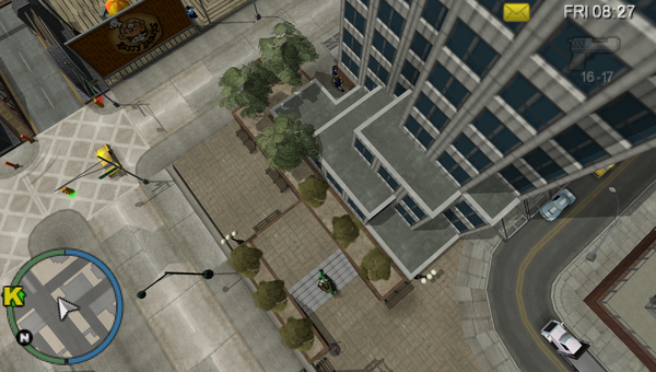 In-game depiction of Stunt Jump #18 in Grand Theft Auto: Chinatown Wars