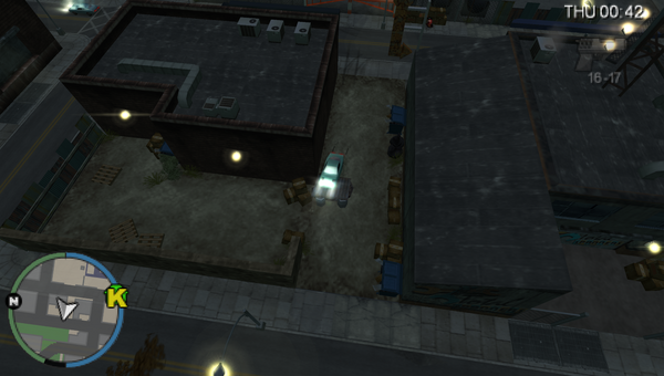 In-game depiction of Stunt Jump #2 in Grand Theft Auto: Chinatown Wars