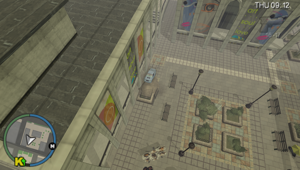 In-game depiction of Stunt Jump #26 in Grand Theft Auto: Chinatown Wars