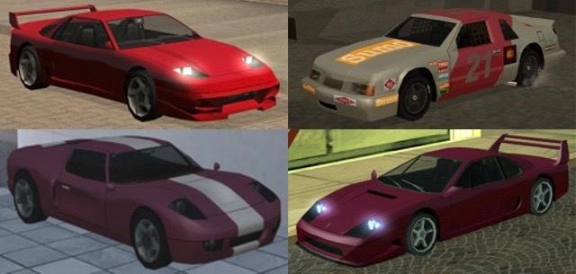 gta san andreas secret cars cheats