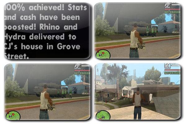 Special Rewards for Completing GTA San Andreas at 100%