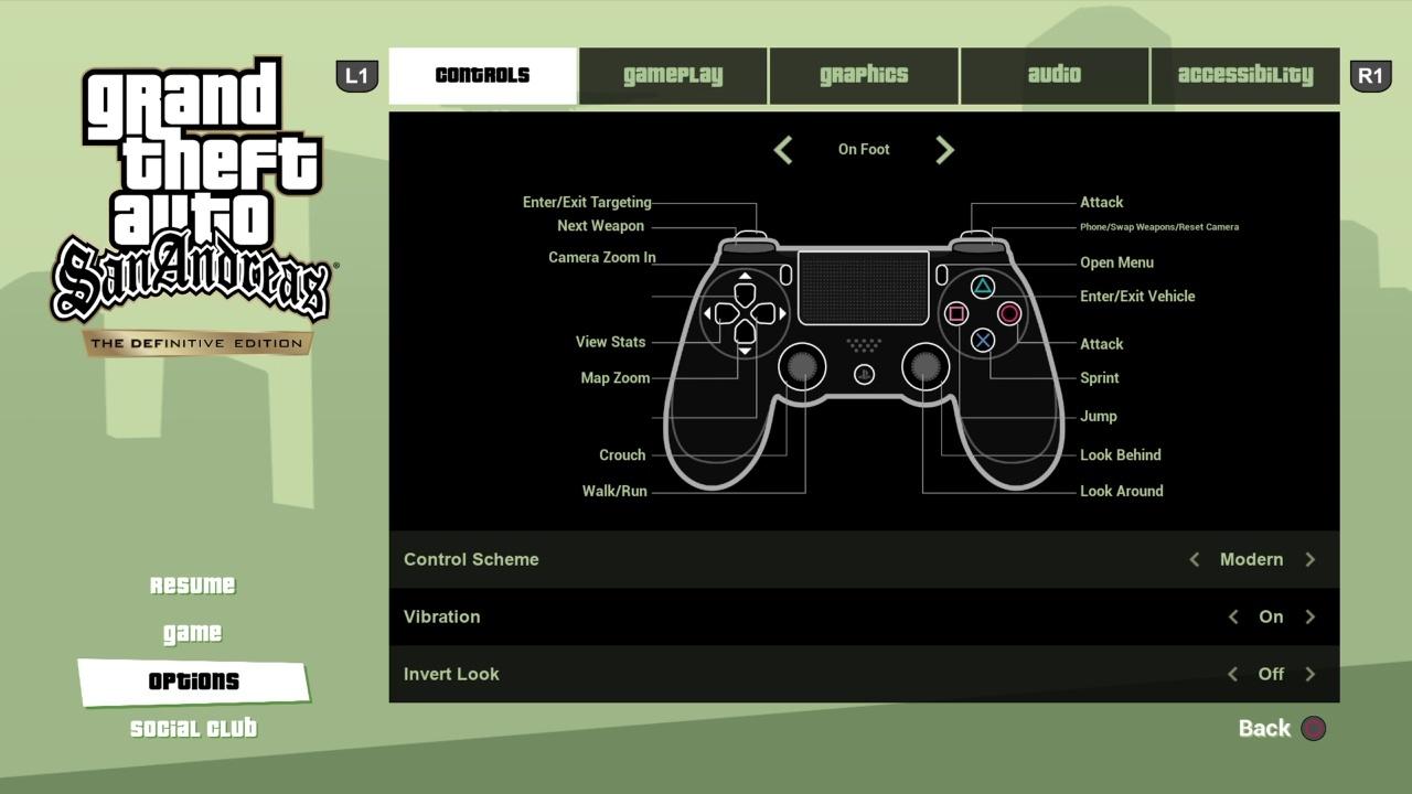 Máquina de escribir Acelerar penitencia GTA San Andreas Controls for PC, Xbox & PS4 Definitive Edition