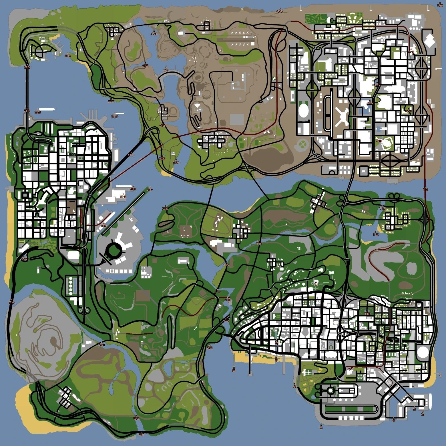 GTA San Andreas: Oysters Map Locations