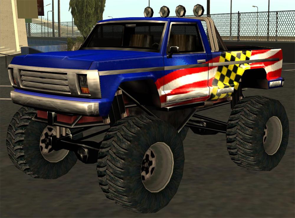 Código do carro monster big foot do GTA San Andreas 