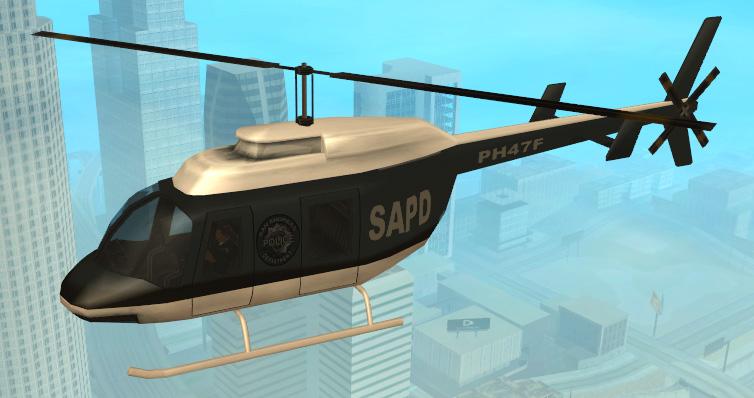 GTA IV Police Helicopter para GTA San Andreas