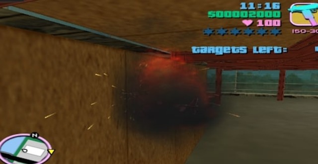 demolition man damaged helicopter