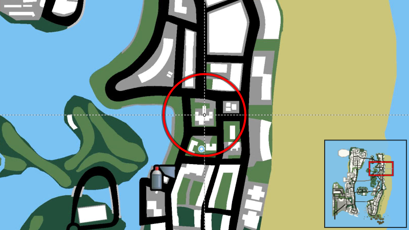 El Swanko Casa - Map Location in GTA Vice City
