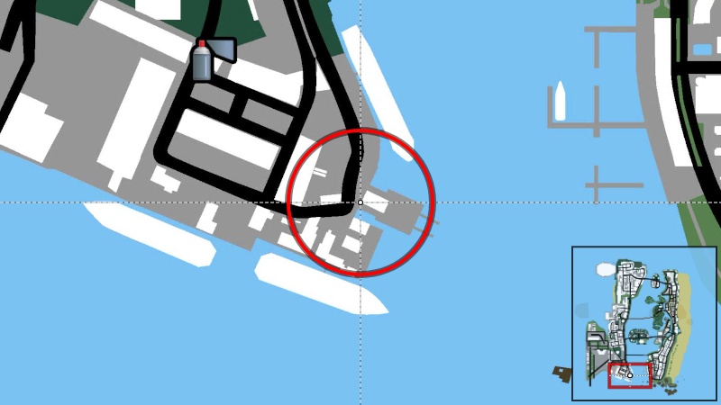 Viceport Boatyard - Map Location in GTA Vice City