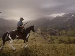RDR2 HandsOnPreviews 23 ArthurMorgan Horse Town Landscape