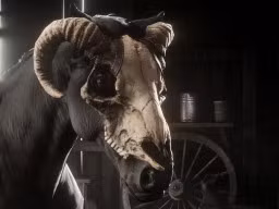 RDR2 RedDeadOnline FrontierPursuits Death Ram Mask