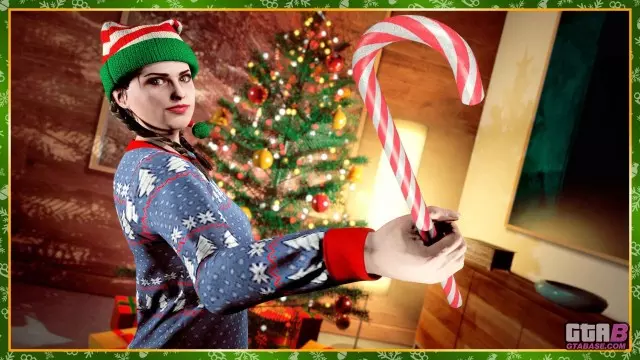 Candy Cane - GTA 5 Online Weapon Stats, Price, How To Get Candy Cane - GTA 5 Online Weapon Stats, Price, How To Get