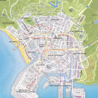gta map los santos street names