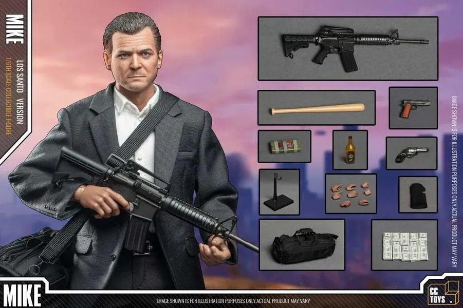 gta v action figures michael w accesories