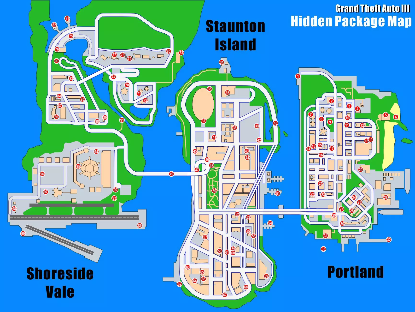 whatever57010 on X: GTA III Heat map for only the story missions (the  previous was missing S.A.M. 🤦‍♂️🤦‍♂️)  / X