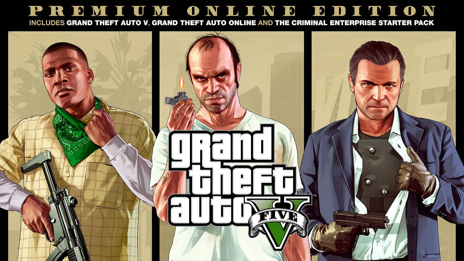 Grand Theft Auto V Premium Online Edition - Includes Criminal Enterprise Starter Pack